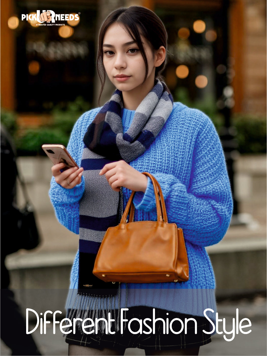 Pick Ur Needs Pure Cashmere Womens Winter Stylish Muffler Warm, Soft and Trendy Scarves for Cold W